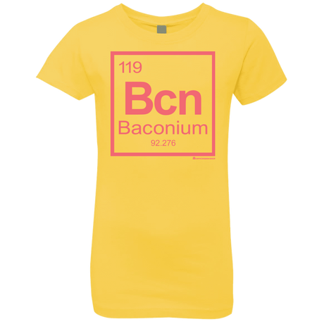 T-Shirts Vibrant Yellow / YXS Baconium Girls Premium T-Shirt