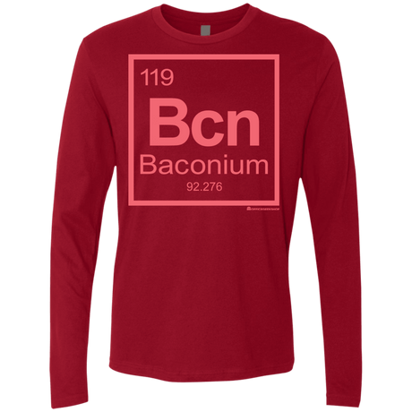 T-Shirts Cardinal / Small Baconium Men's Premium Long Sleeve