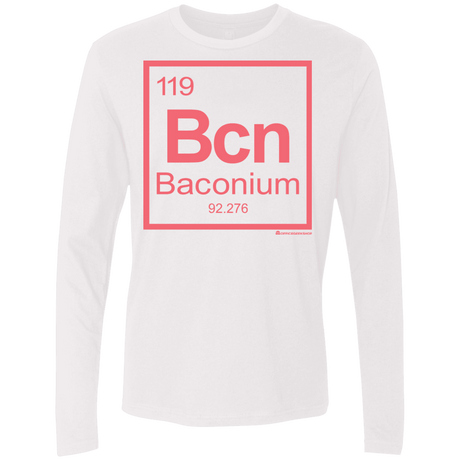 T-Shirts White / Small Baconium Men's Premium Long Sleeve