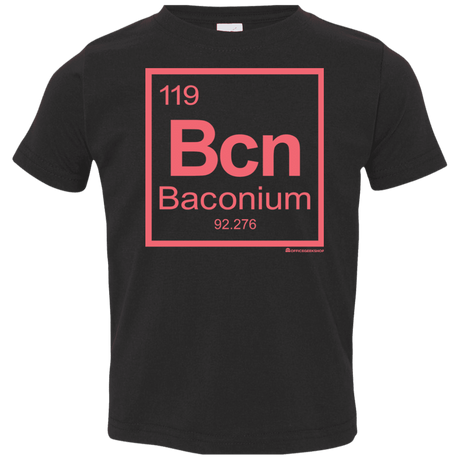 T-Shirts Black / 2T Baconium Toddler Premium T-Shirt