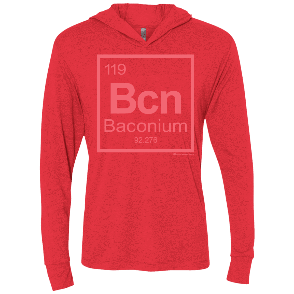 T-Shirts Vintage Red / X-Small Baconium Triblend Long Sleeve Hoodie Tee