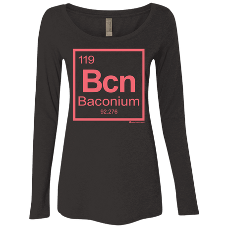 T-Shirts Vintage Black / Small Baconium Women's Triblend Long Sleeve Shirt
