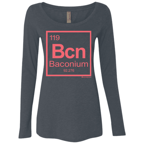 T-Shirts Vintage Navy / Small Baconium Women's Triblend Long Sleeve Shirt