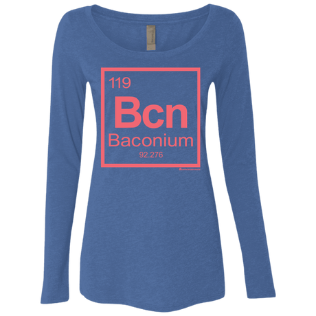 T-Shirts Vintage Royal / Small Baconium Women's Triblend Long Sleeve Shirt
