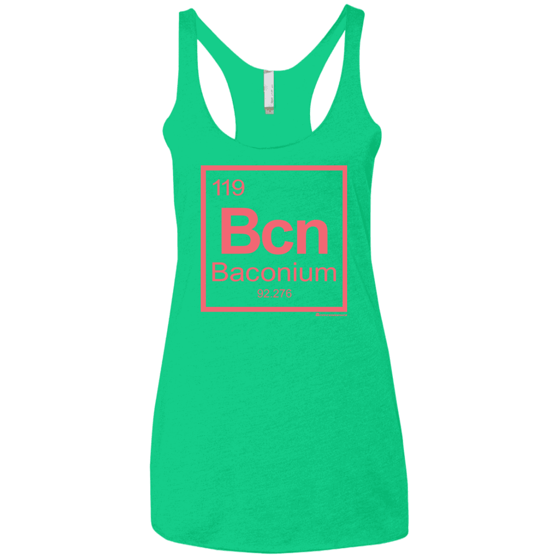 T-Shirts Envy / X-Small Baconium Women's Triblend Racerback Tank