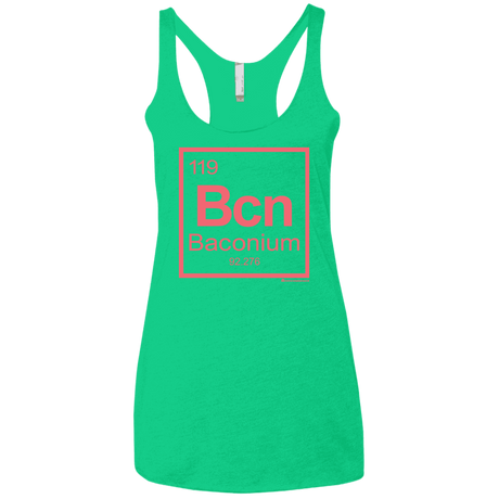 T-Shirts Envy / X-Small Baconium Women's Triblend Racerback Tank
