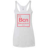 T-Shirts Heather White / X-Small Baconium Women's Triblend Racerback Tank