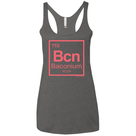 T-Shirts Premium Heather / X-Small Baconium Women's Triblend Racerback Tank
