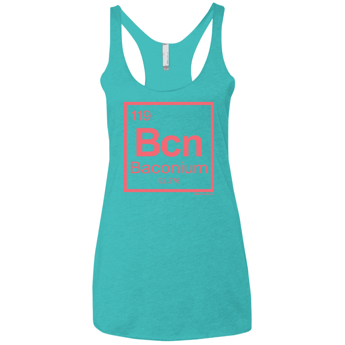 T-Shirts Tahiti Blue / X-Small Baconium Women's Triblend Racerback Tank