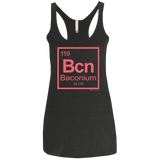 T-Shirts Vintage Black / X-Small Baconium Women's Triblend Racerback Tank