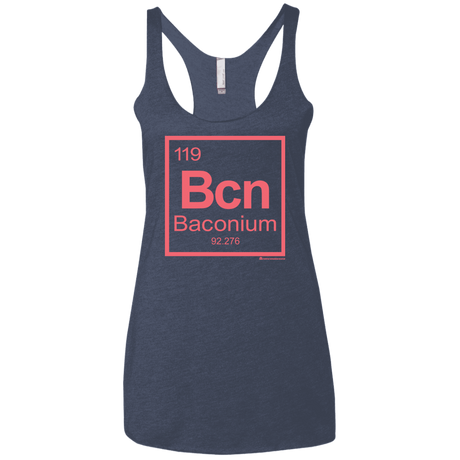 T-Shirts Vintage Navy / X-Small Baconium Women's Triblend Racerback Tank