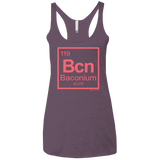 T-Shirts Vintage Purple / X-Small Baconium Women's Triblend Racerback Tank
