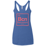 T-Shirts Vintage Royal / X-Small Baconium Women's Triblend Racerback Tank