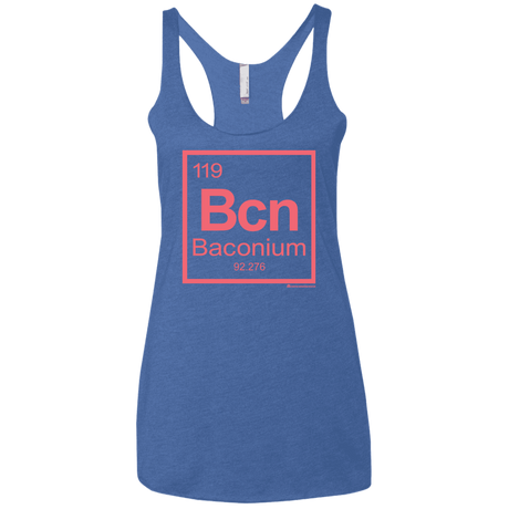 T-Shirts Vintage Royal / X-Small Baconium Women's Triblend Racerback Tank