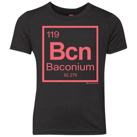 T-Shirts Vintage Black / YXS Baconium Youth Triblend T-Shirt