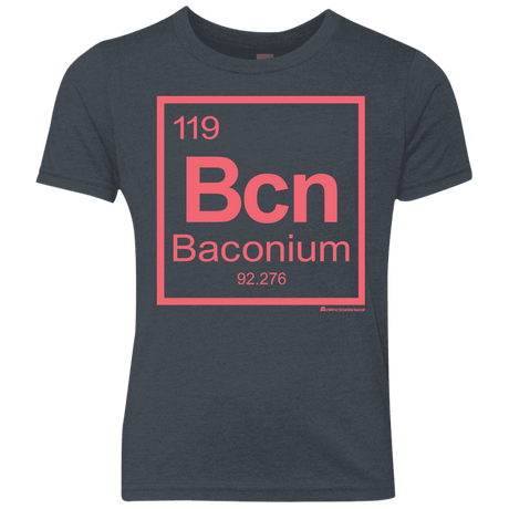 T-Shirts Vintage Navy / YXS Baconium Youth Triblend T-Shirt
