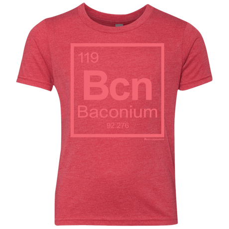 T-Shirts Vintage Red / YXS Baconium Youth Triblend T-Shirt