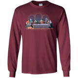 T-Shirts Maroon / S Bad Dinner Men's Long Sleeve T-Shirt