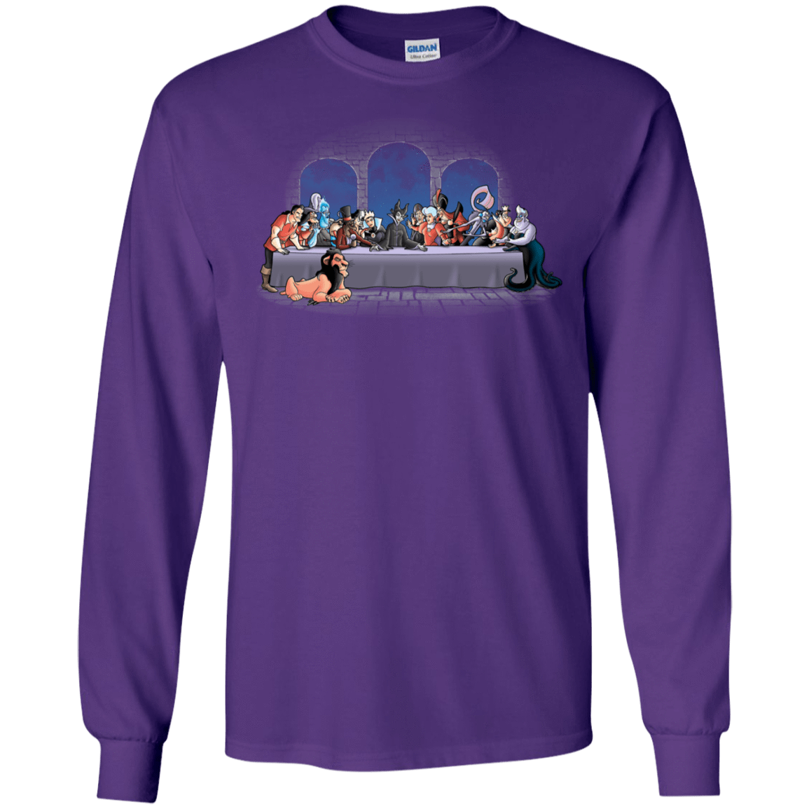 T-Shirts Purple / S Bad Dinner Men's Long Sleeve T-Shirt