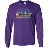 T-Shirts Purple / S Bad Dinner Men's Long Sleeve T-Shirt