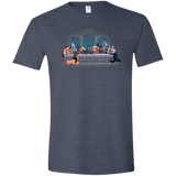 T-Shirts Heather Navy / S Bad Dinner Men's Semi-Fitted Softstyle