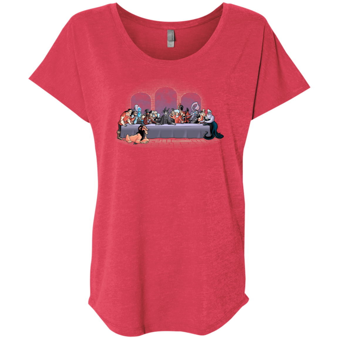 T-Shirts Vintage Red / X-Small Bad Dinner Triblend Dolman Sleeve