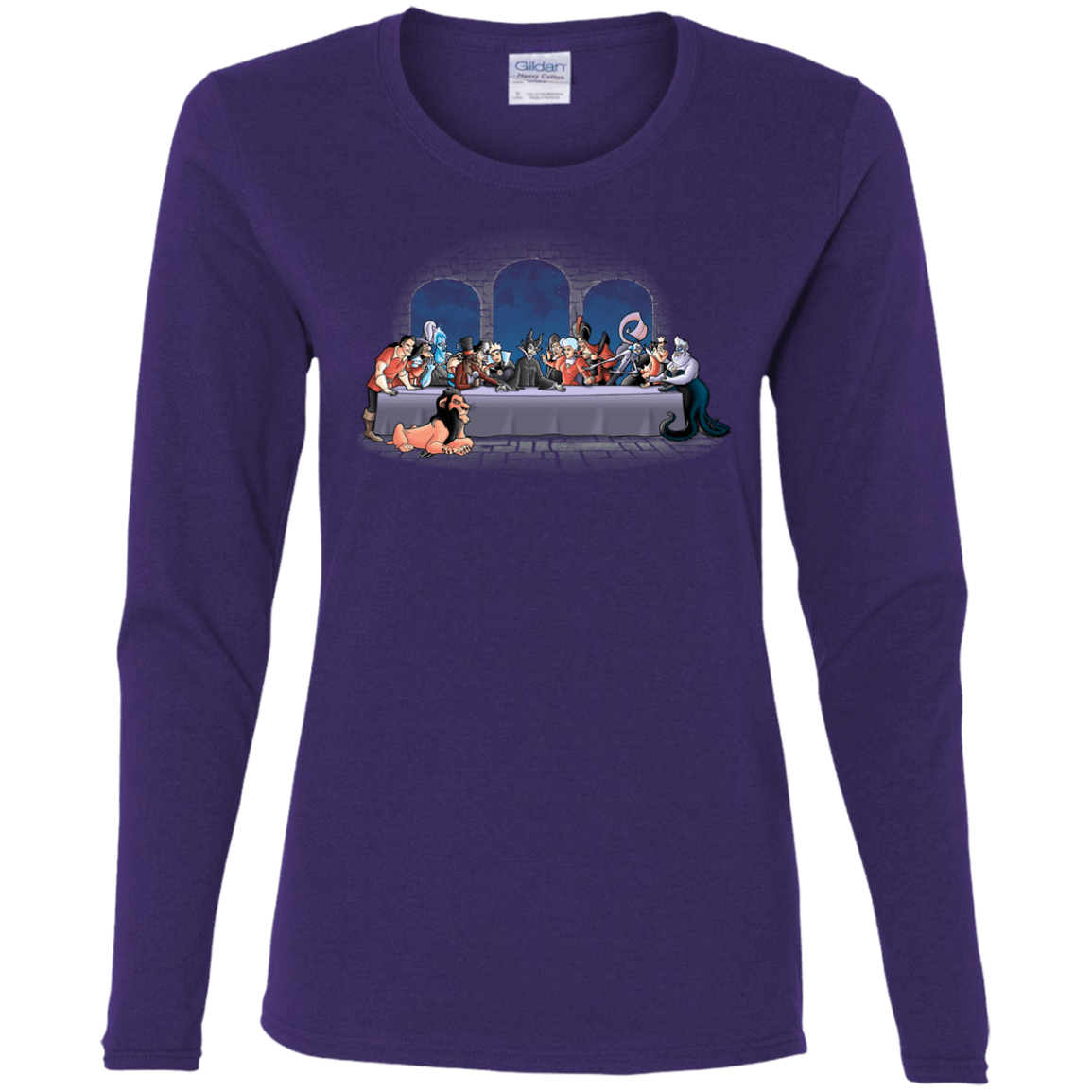 T-Shirts Purple / S Bad Dinner Women's Long Sleeve T-Shirt