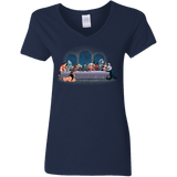 T-Shirts Navy / S Bad Dinner Women's V-Neck T-Shirt