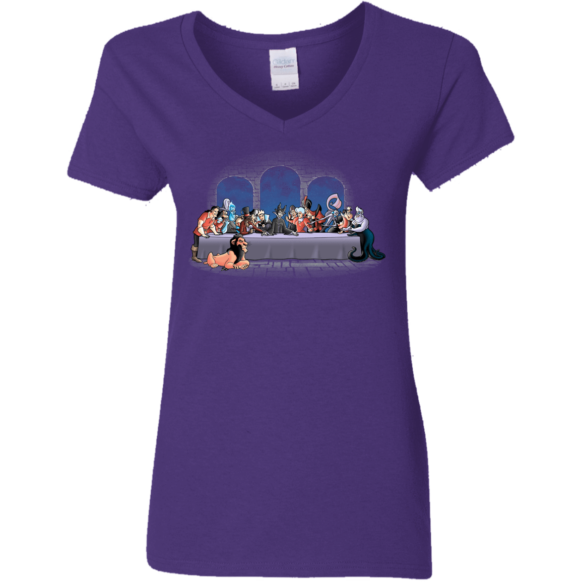 T-Shirts Purple / S Bad Dinner Women's V-Neck T-Shirt