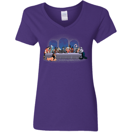 T-Shirts Purple / S Bad Dinner Women's V-Neck T-Shirt