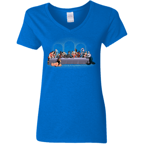 T-Shirts Royal / S Bad Dinner Women's V-Neck T-Shirt