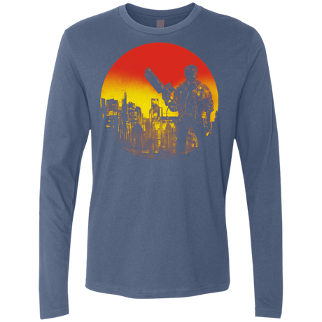T-Shirts Indigo / S Bad Education Men's Premium Long Sleeve