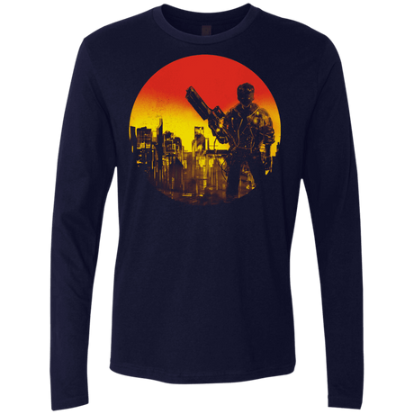 T-Shirts Midnight Navy / S Bad Education Men's Premium Long Sleeve