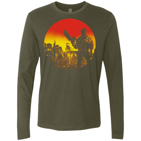T-Shirts Military Green / S Bad Education Men's Premium Long Sleeve
