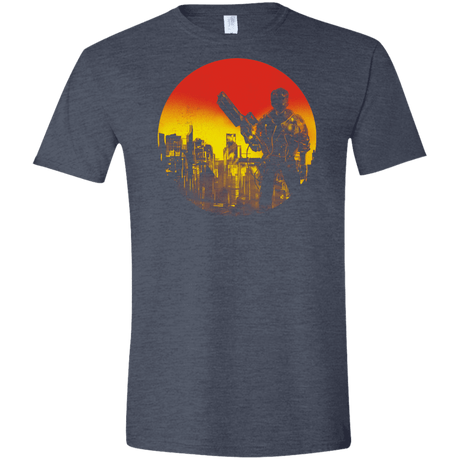 T-Shirts Heather Navy / S Bad Education Men's Semi-Fitted Softstyle