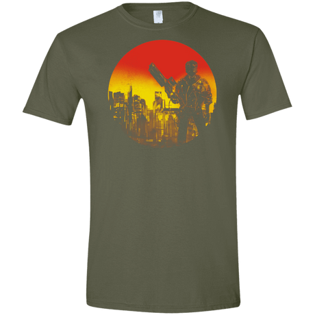 T-Shirts Military Green / S Bad Education Men's Semi-Fitted Softstyle