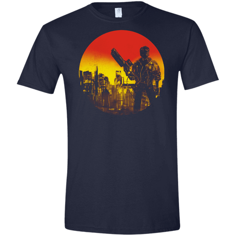 T-Shirts Navy / X-Small Bad Education Men's Semi-Fitted Softstyle