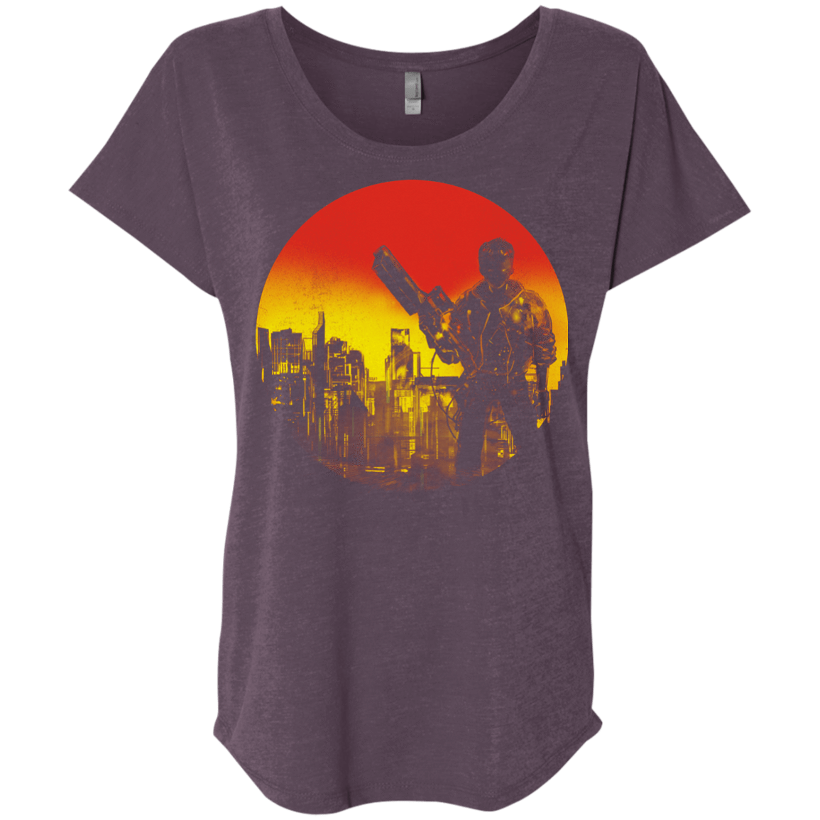 T-Shirts Vintage Purple / X-Small Bad Education Triblend Dolman Sleeve