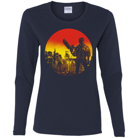 T-Shirts Navy / S Bad Education Women's Long Sleeve T-Shirt
