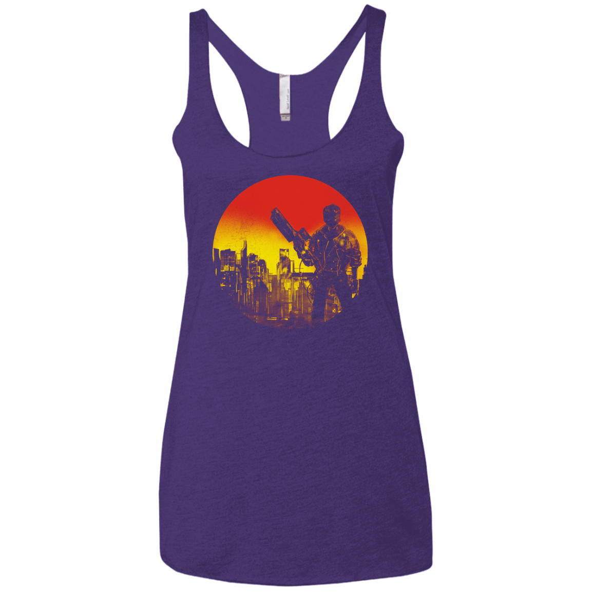 T-Shirts Purple Rush / X-Small Bad Education Women's Triblend Racerback Tank
