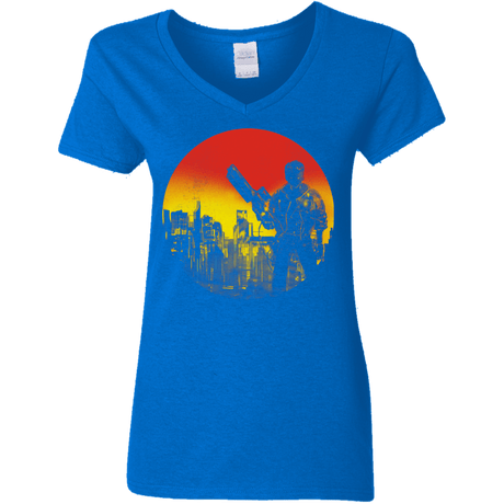 T-Shirts Royal / S Bad Education Women's V-Neck T-Shirt