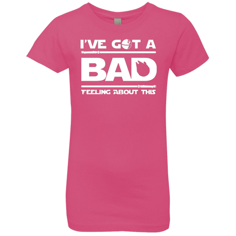 T-Shirts Hot Pink / YXS Bad Feeling Girls Premium T-Shirt