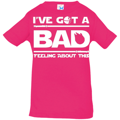 T-Shirts Hot Pink / 6 Months Bad Feeling Infant Premium T-Shirt