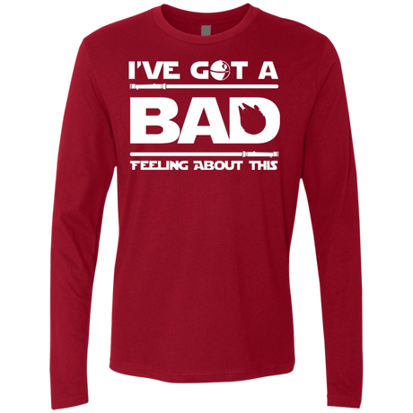T-Shirts Cardinal / Small Bad Feeling Men's Premium Long Sleeve