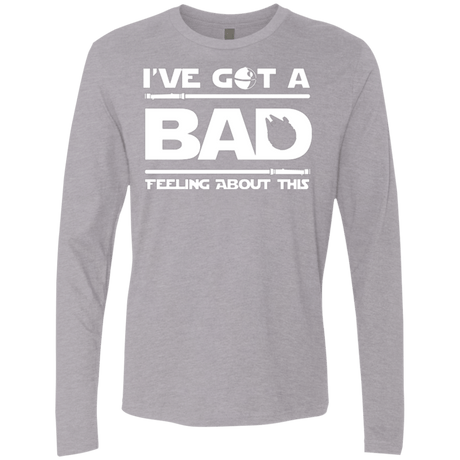 T-Shirts Heather Grey / Small Bad Feeling Men's Premium Long Sleeve