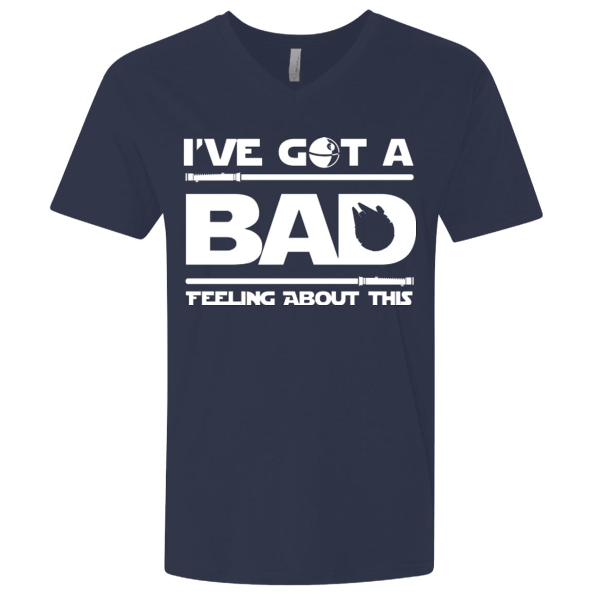 T-Shirts Midnight Navy / X-Small Bad Feeling Men's Premium V-Neck