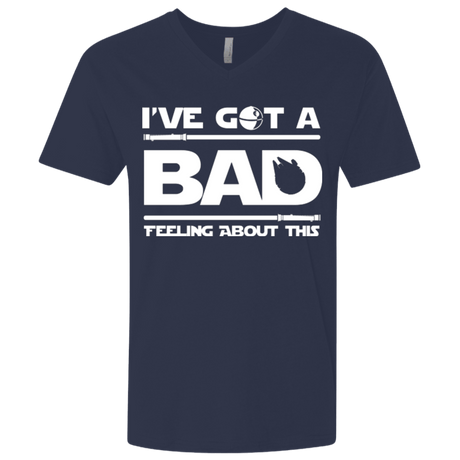 T-Shirts Midnight Navy / X-Small Bad Feeling Men's Premium V-Neck