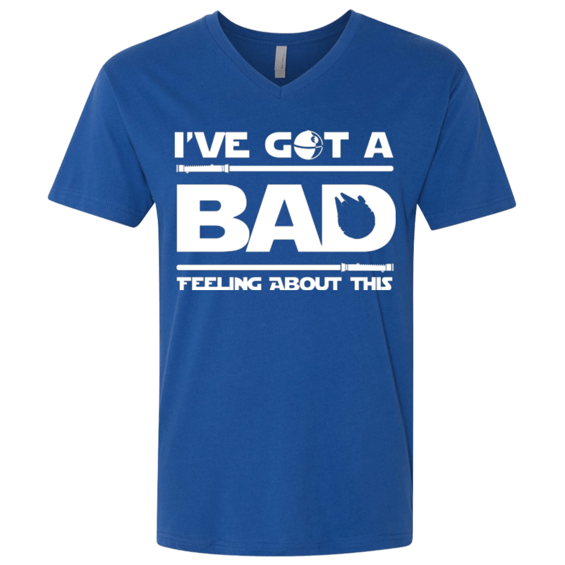 T-Shirts Royal / X-Small Bad Feeling Men's Premium V-Neck
