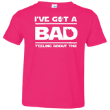 T-Shirts Hot Pink / 2T Bad Feeling Toddler Premium T-Shirt
