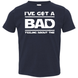T-Shirts Navy / 2T Bad Feeling Toddler Premium T-Shirt